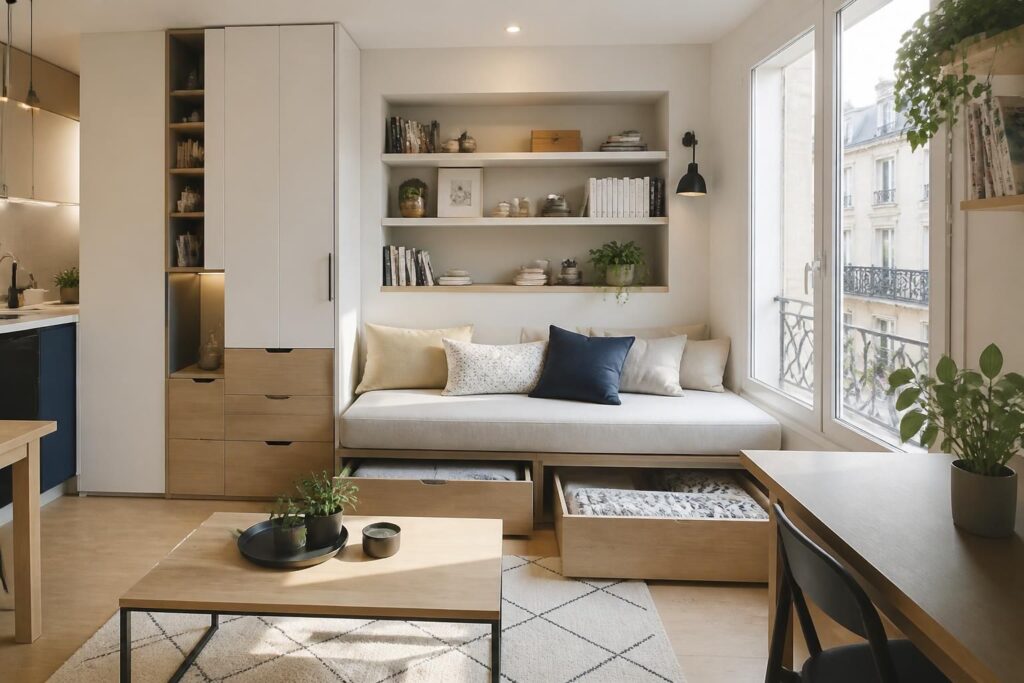 Optimiser les petits espaces : rangements malins